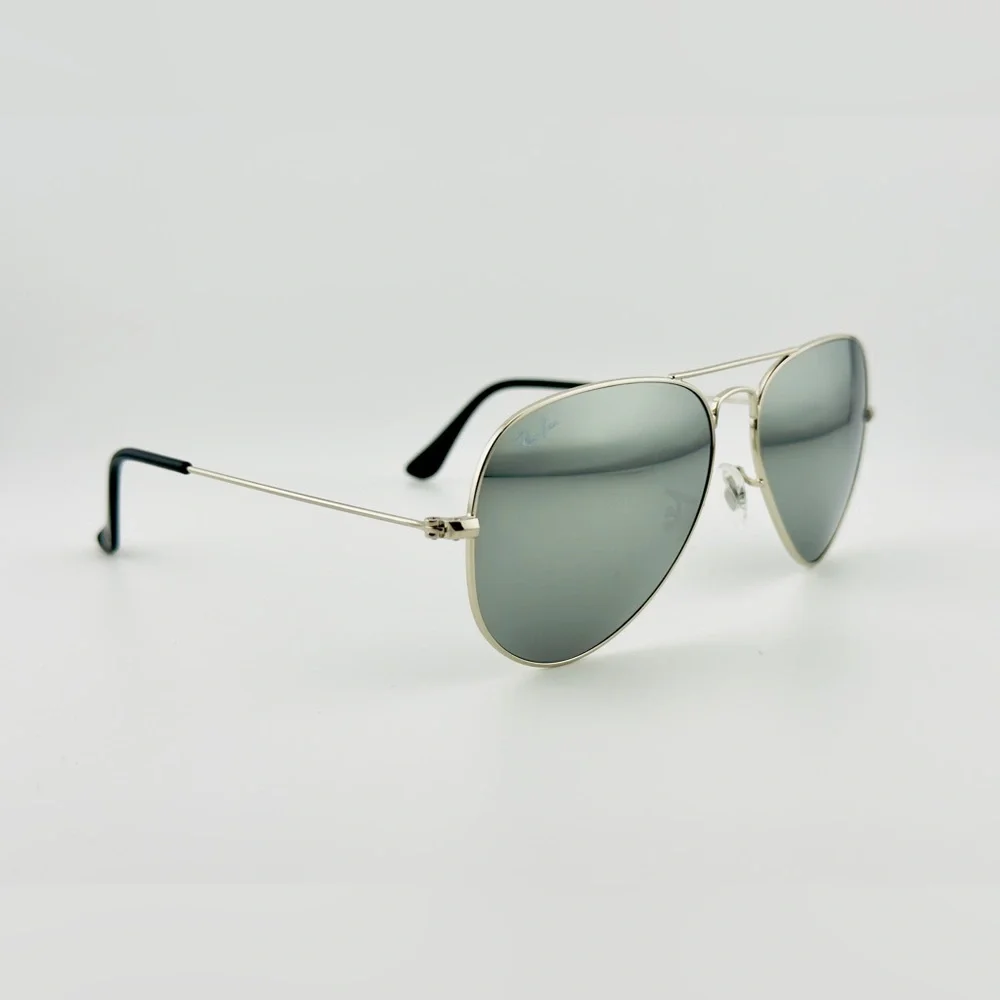 Ray-Ban Aviator Mirror Sunglasses RB3025 Silver Frame with Silver Mirror Lenses